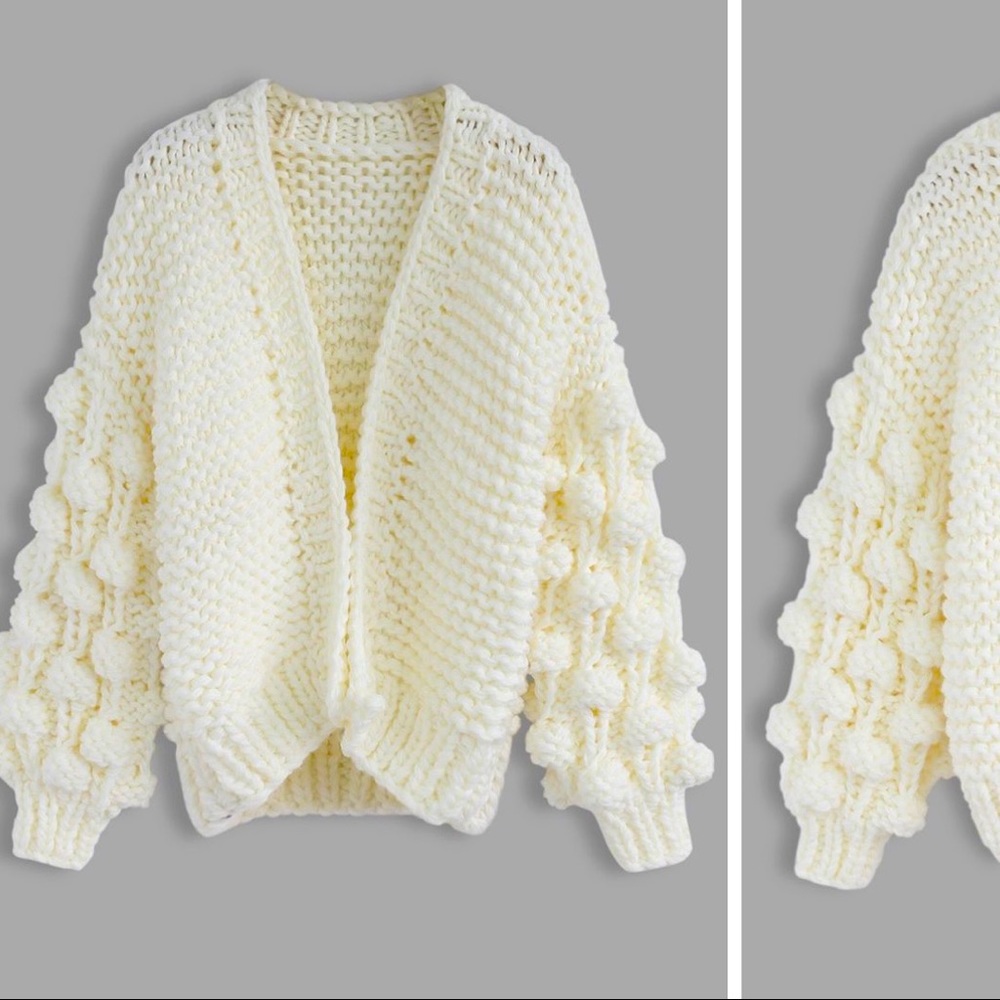 Cream knit cardigan